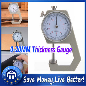 【Local delivery】 0-20MM tip/flat head thickness gauge Micrometer Gauge Precision Leather Thickness Gauge high quality Dial-Thickness-Gauge