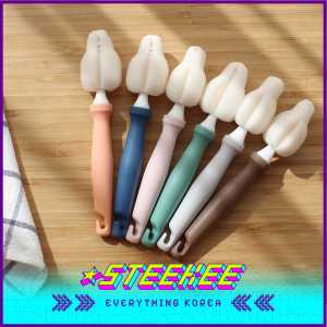 Hibee Mongle Long-Mini Brush Baby Bottle Cleaning Tools by Steekee Korea 4600