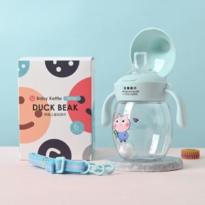 Portability Kettle Baby Cup Baby Drinking Bottle Child Learn Water Milk Cup Silicone Material Antichoking Mugs Pressure Resistance Durability