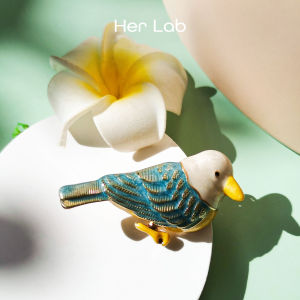 Her Lab Jewelry | Artistic style personality shiny zircon elephant brooch enamel craft animal cute bird brooch exquisite alloy badge