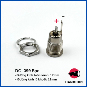 Giắc DC cái 5.5 x 2.1 bằng kim loại chăc chắn chống rò điện jack DC cao cấp