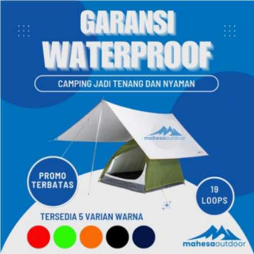 Cara Mendirikan Flysheet Tahan Angin dan Hujan untuk Shelter Tarp