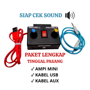 Power mini 5 volt stereo 2 channel lengkap kabel USB & Kabel AUX suara jernih dan clarity
