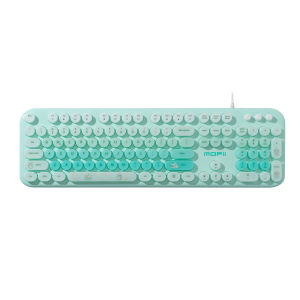 FANTASY MOFII Love Me Wired Luminous keyboard Aesthetic Pretty keyboard Silent keycaps variety of delightful plug and play office keyboard fashion keyboard passion for creativity and connection ultimate keyboard