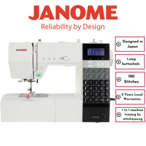 (1&only with Knee Lift under SGD1000) Janome DC7100 Quilting/Sewing Machine Automatic Locking/Securing Stitch FeatureFast shipping