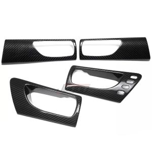 mv1 High Equipment LHD Carbon Fiber Car Interior Side Door Handle Panel Cover Trim Accessories For Lexus IS 250 300 350 2015-2024 8Y3Z2
