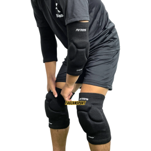 Kneepad Ayres Deker Pelindung Lutut Elbowpad Pelindung Siku Kiper Futsal Deker Olahraga Hitam Tebal