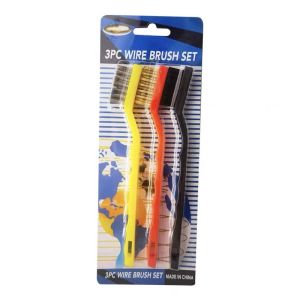 3PCS Stainless Steel Brush Cleaning Polishing Detail Metal Brush Household Rust Scrub Remove Tools