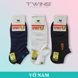 Vớ/tất nam cổ ngắn trơn cao cấp Gentry Carriage chất cotton siêu co giãn thấm hút mồ hôi chống hôi chân thoáng khí