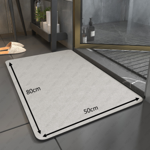 Fast Drying & High Absorption Soft Diatomite Mat for Bathroom Kitchen & Door Entrances