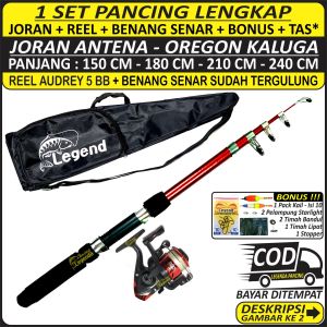 PANCING 1 SET LENGKAP - Joran Antena Oregon Kaluga 150 CM / 180 CM / 210 CM / 240 CM