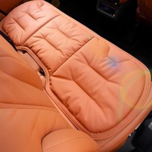 CGGUE Non-slip Car Leather Cushion Soft Universal Auto Seat Cushion Durable Cotton Ventilated Four-season Cushion Automobile