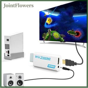 JointFlowers 1PC Wii TO HDMI Adapter 2HDMI Full HD Converter อะแดปเตอร์สัญญาณเสียงสำหรับ PC HDTV