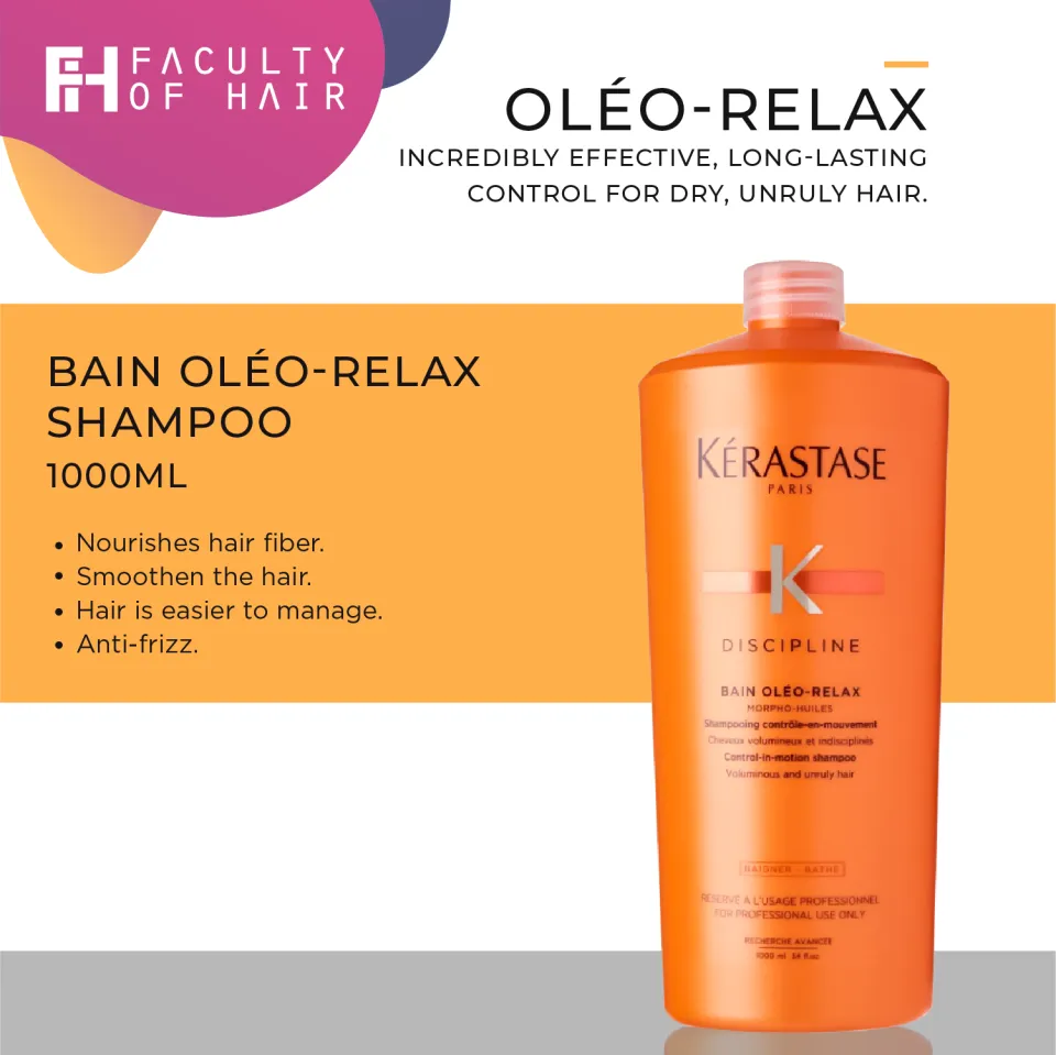 Kerastase Discipline Bain Oleo Relax Shampoo 1000ml Oil-Free Curl