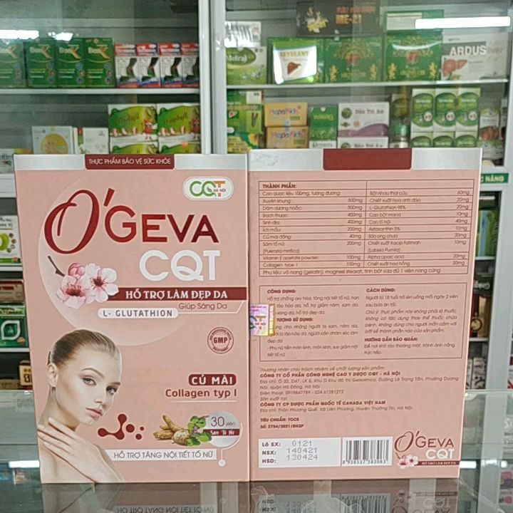(NL nhập khẩu UK chính hãng 💯) Combo2hộp Ogeva Glutathione đẹp da chống lão hoá nám tàn nhang điều hoà nội tiết ( bác sĩ khuyên dùng)
