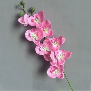 YESHE 69cm Home Supply Silk Flower Real Touch Plants 3D Phalaenopsis Simulation Butterfly Orchid Artificial Flower