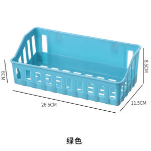 ตะกร้าติดผนัง ชั้นวางของติดผนัง ตะกร้าวางของ ชั้นวางของในห้องน้ำ ชั้นวางของครัว ตะกร้า ติดผนัง ชั้นเก็บของ พลาสติก ไม่ต้องเจาะ มี 7 สี