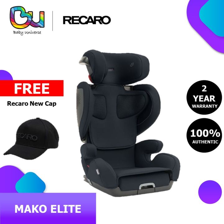Recaro Mako Elite Booster Car Seat (Free Recaro New cap) // 15 to