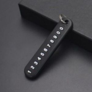 Số điện thoại di động tấm bện chuỗi chìa khóa xe chống mất đồ treo tự làm điện thoại