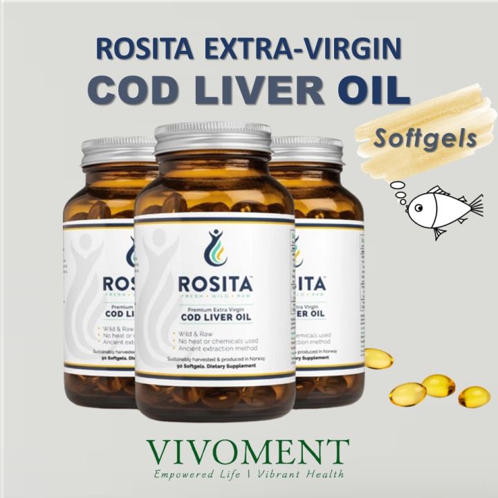 Rosita Extra Virgin Cod Liver Fish Oil 90 Softgel 3 Packs Lazada