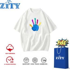 ZITY 🧥🌿 "Violent Bear" Cotton 100% เสื้อยืดผู้ชาย ทรงหลวม คอกลม ทั้งชายหญิง OVERSIZE T Shirt 🔥🧥