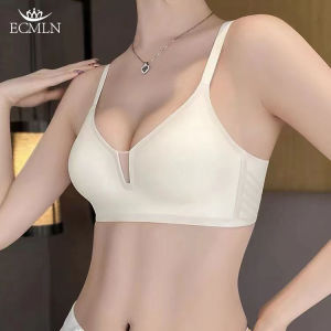 ECMLN Seamless Anti-Sagging Summer Bra: A Fashion Color Non-Wired Comfortable Girls Push Up Lingerie 34-38 ABC