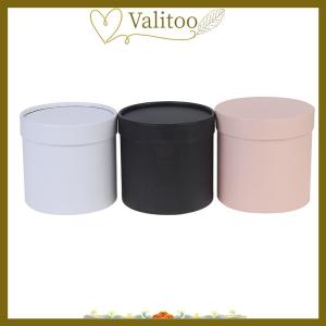 [Valitoo] 1 PC Vòng hoa hộp giấy giữ xô Quà Tặng Bao bì hộp bên Hộp quà tặng