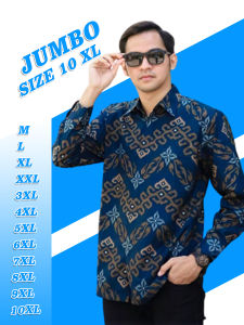 Baju Batik Pria Jumbo motif Songket ZIGZAG | kemeja batik lengan panjang Seragam