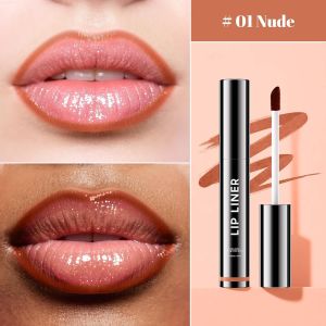 Moisturizing Peel Off Lip Liner Stain Transfer-Proof Smudge-Proof Long Wear Lip Color for Women (Nude)