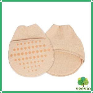 Veevio แผ่นรองหน้าเท้า รองพื้นรองเท้าครึ่งเท้า แผ่นฟองน้ำมีกันลื่น insoles