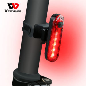 WEST BIKING Biycle Light Waterproof Cycling Taillight LED USB Rechargeable Riding Rear Light MTB Bike Safety Warning Bicycle Light