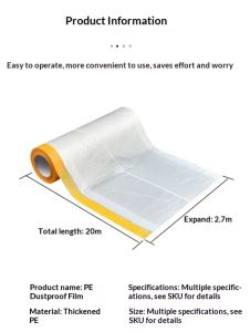 Dustproof protective film cover dustproof plastic furniture cover disposable household bed cover waterproof film static electricity