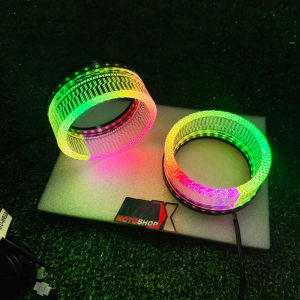 LAMPU SHROUD BI-LED 5D MATRIX RGB KONEK BLUETOOTH ANDROID/IOS