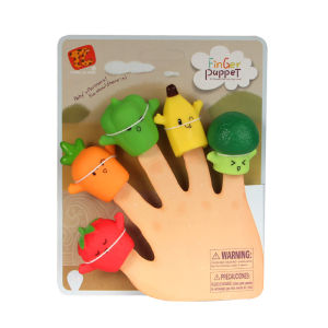 Soft Finger Puppet for Baby | Soft Rubber Material | Pack of 5 | Animal Puppet Doll | Teaching Aids | Story Telling