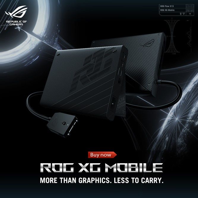 ASUS ROG XG Mobile 2022 AMD Radeon RX 6850M XT 12GB External GPU