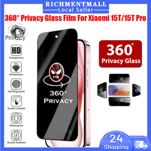 【🔥SG🔥】RICHMENTMALL 360° Privacy Tempered Glass Film For Xiaomi 15T Xiaomi 15T Pro Anti-spy Tempered Glass Screen Protector