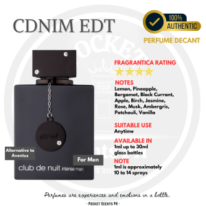 CDNIM EDT Club de Nuit EDT - 1ml to 30ml - [PERFUME DECANT]