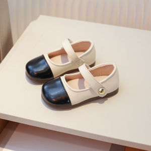 [Free Shipping] Girls Small Leather Shoes Spring And Autumn Shoes Soft-Soled Princess Shoes Baby Flats Trendy Girls Leather Shoes