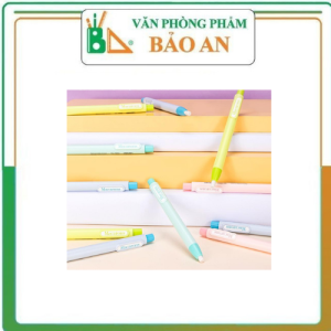 Tẩy chì dạng bút bấm Deli nhiều màu Hồng/ Xanh dương/ Xanh ngọc/ Vàng chanh - 71052