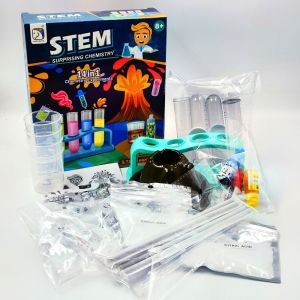 Handmade DIY  Science experiment set volcanic eruption childrens educational toys surprise chemistry Puzzle study steam toy