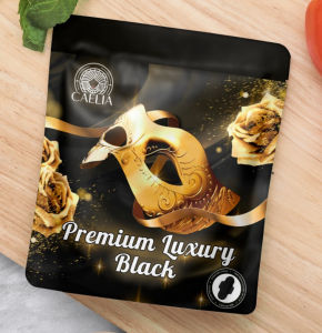 Organic Black Sanitary Pad 24.5cm Caelia | Eco-Friendly Leak-Proof Hypoallergenic for Women | Period Day Care For Women