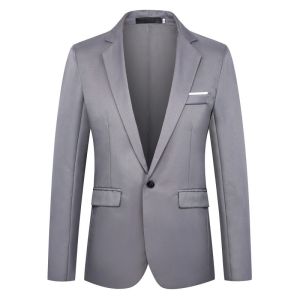 Plus Size Blazer Formal Business Casual Suit Outerwear Black Jacket Office Suits Wedding baju kot Lelaki Tuxedos