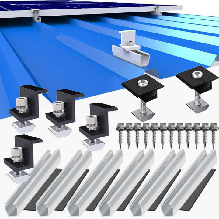 Solar Module Bracket Kit Solar Panel Holder Flat Roof Trapezoidal Sheet