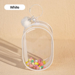 Baby Shine Tas Labubu PVC Tas Penyimpanan Transparan Pouch Boneka Labubu
