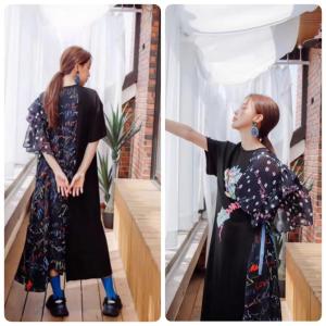 [Basica Moda] 89171 Gaun Dress Maxi Wanita Asymmetric Saory Twistcone Import