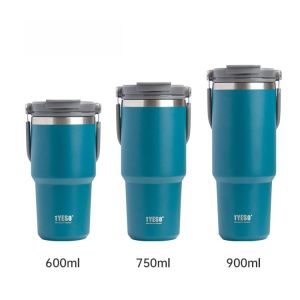 Tyeso Thermal Tumbler Flask Water Bottle Stainless Steel Coffee Bottle Car Cup Vacuum Insulated Bottle