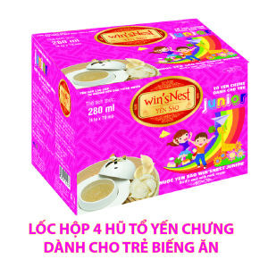 Nước yến sào winsNest Junior 12% (4 hũ * 70 ml / Hộp)