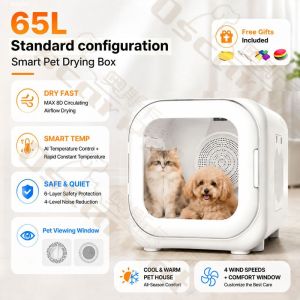 Pet Smart Dryer Fully APP Control Automatic Cat & Dog Drying Box Ultra Quiet Household Pet Grooming Dryer