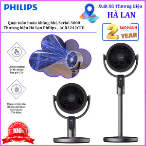 Quạt tuần hoàn không khí Philips ACR3242CF/93 động cơ biến tần cao cấp 24 mức điều chỉnh tốc độ gió cảm biến thay đổi tính chất như gió tự nhiên.