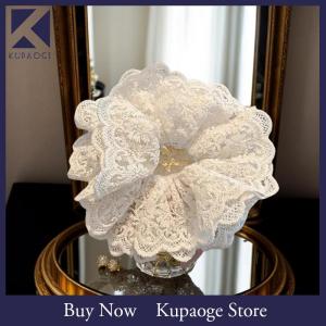 [Kupaoge] ยางรัดผมสี่ชั้นสำหรับผู้หญิงที่มัดผมทรงหางม้าแบบยืดหยุ่นเครื่องประดับผม